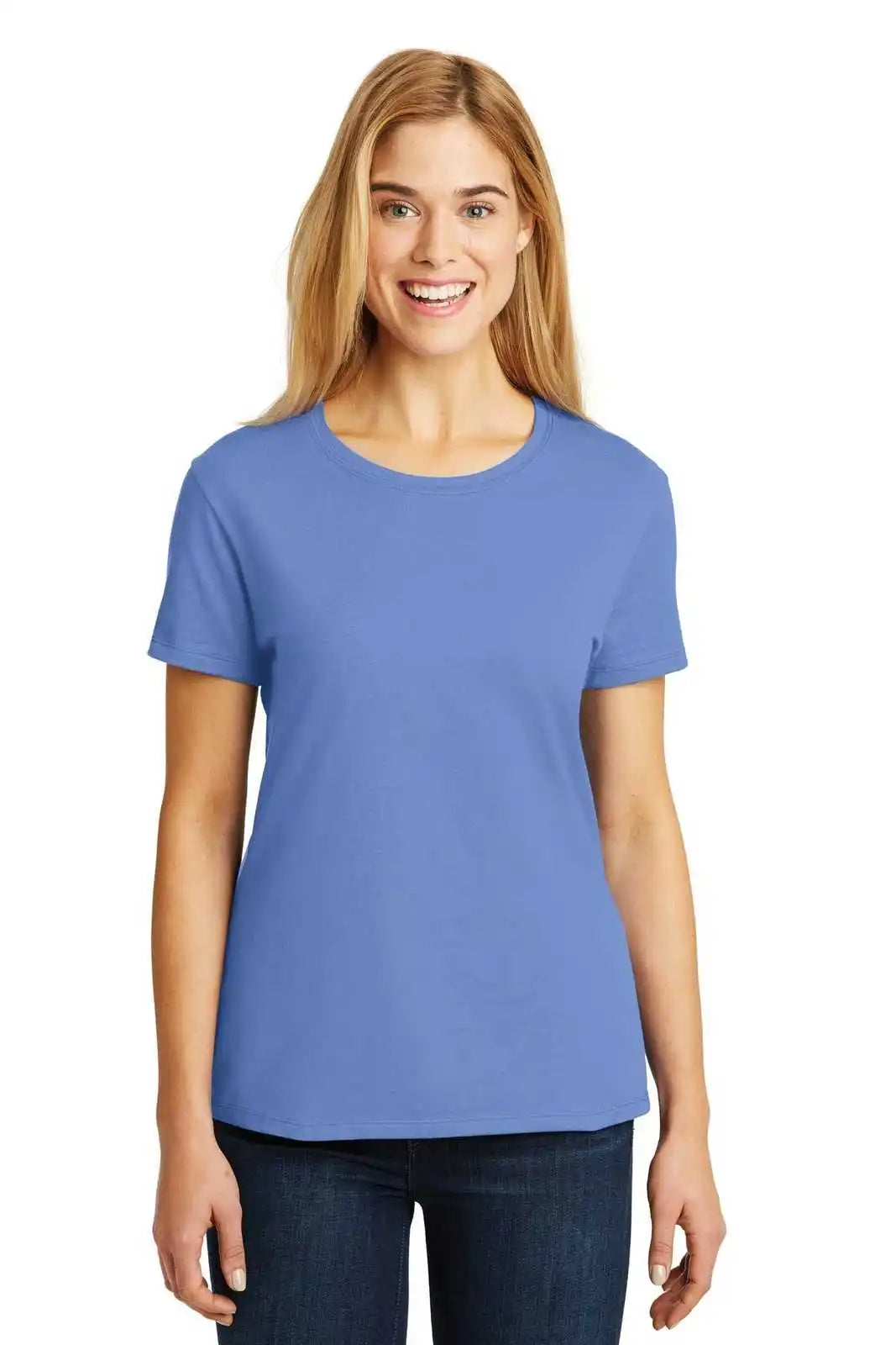 Hanes Sl04 Ladies Perfect-t T-shirt - Carolina Blue