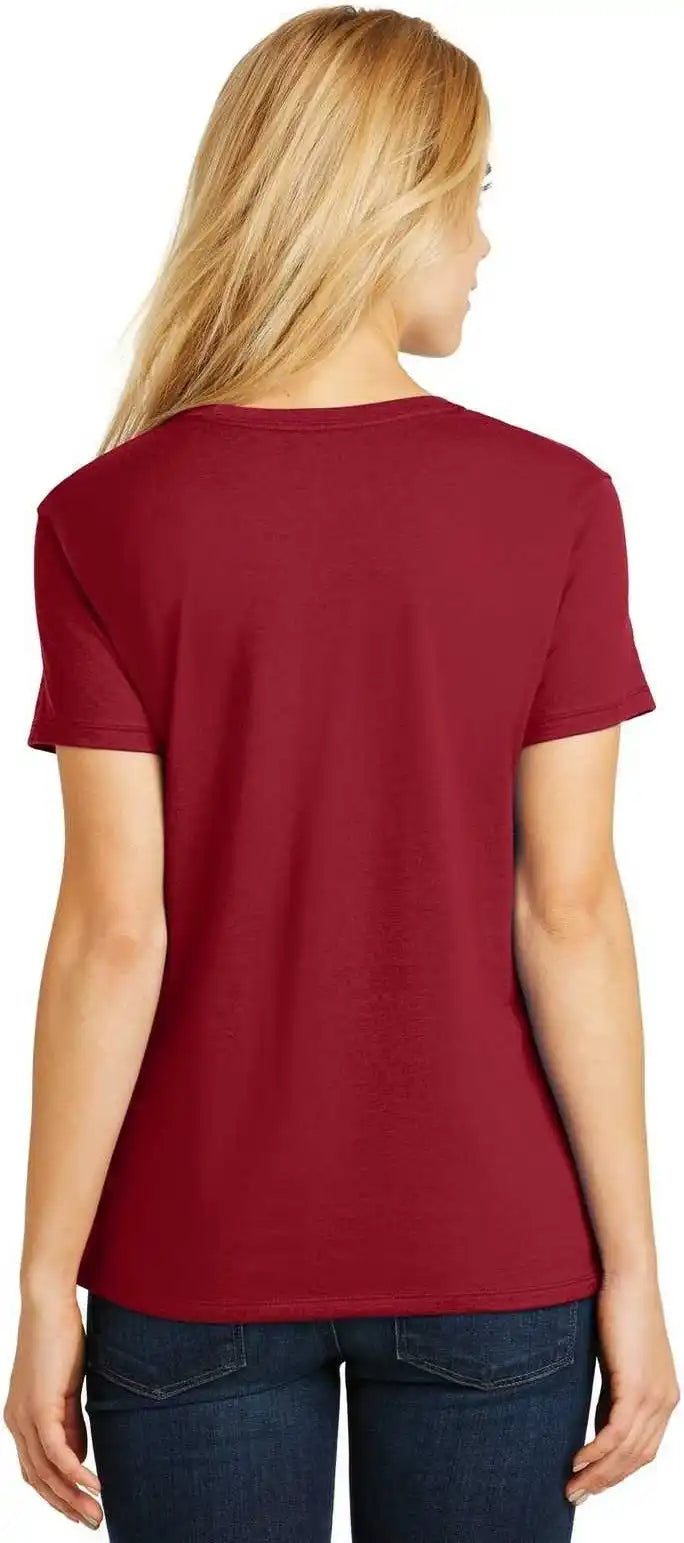 Hanes Sl04 Ladies Perfect t Shirt Deep Red