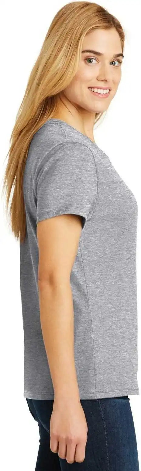 Hanes Sl04 Ladies Perfect t Shirt Light Steel