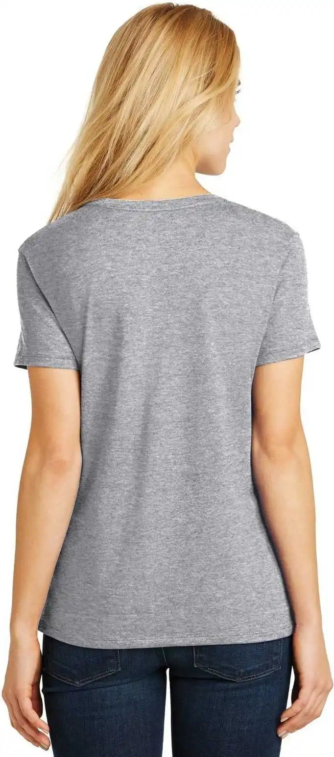 Hanes Sl04 Ladies Perfect t Shirt Light Steel