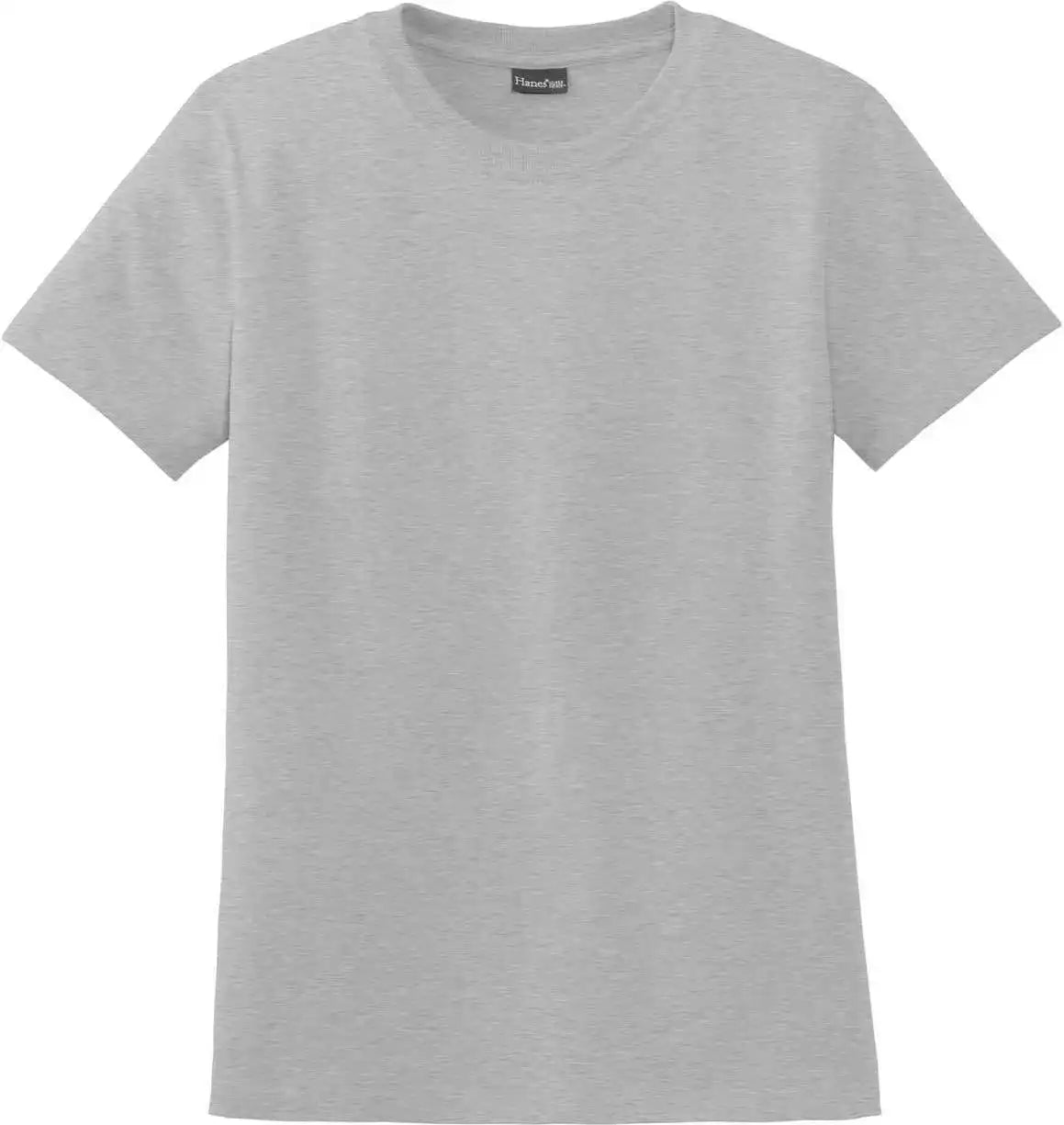 Hanes Sl04 Ladies Perfect t Shirt Light Steel