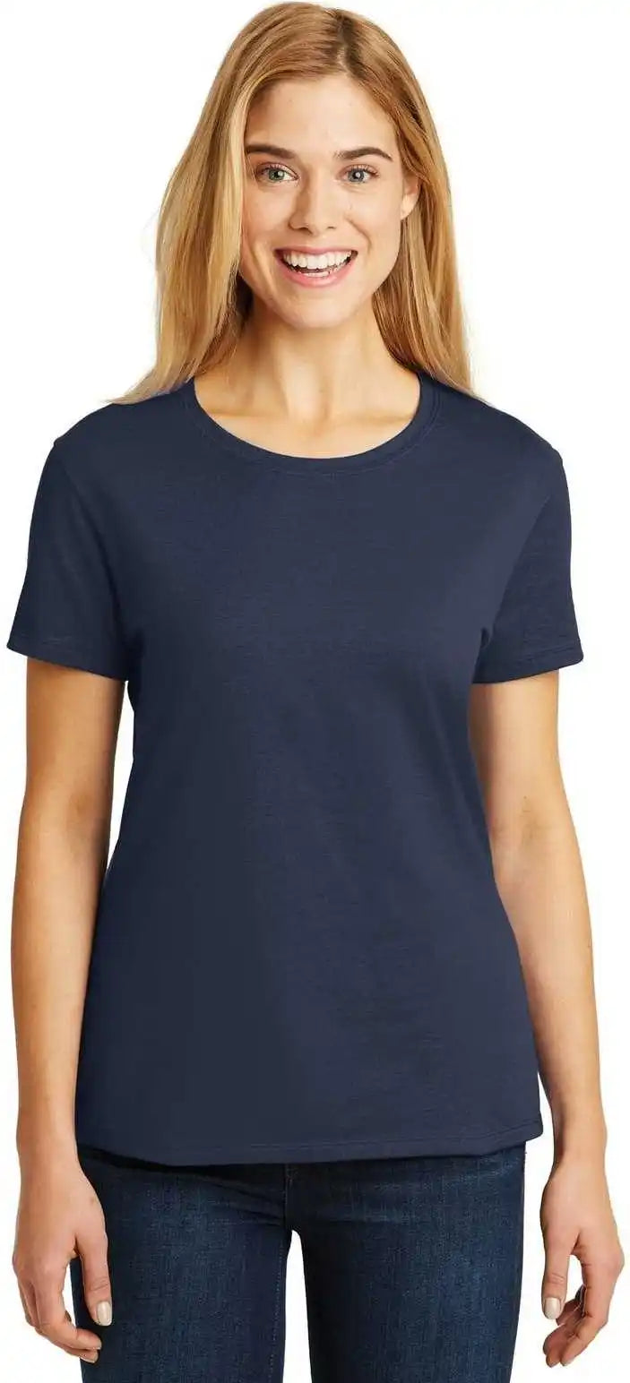 Hanes Sl04 Ladies Perfect t Shirt Navy