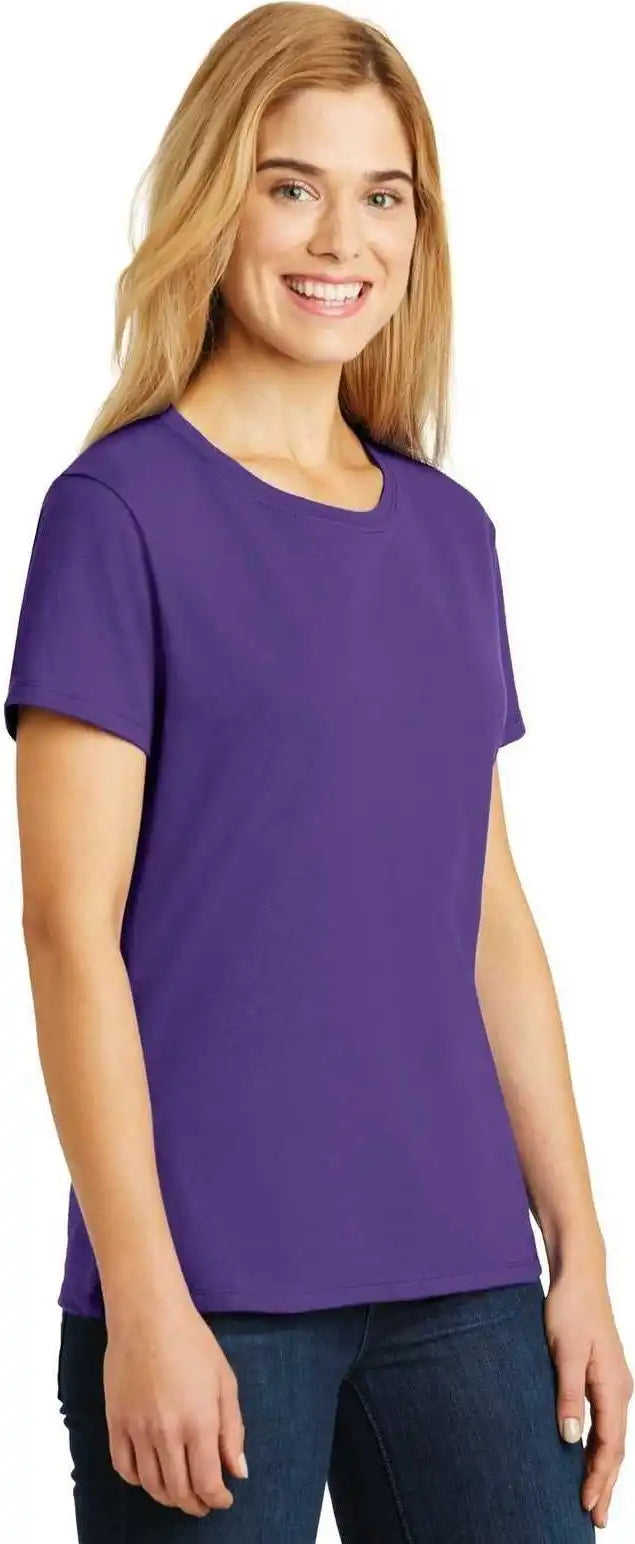 Hanes Sl04 Ladies Perfect t Shirt Purple