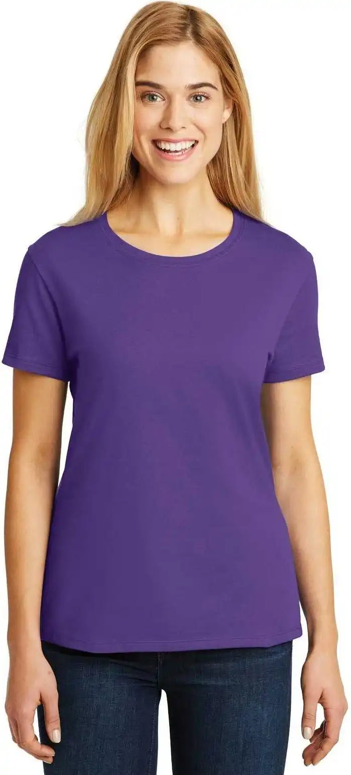 Hanes Sl04 Ladies Perfect t Shirt Purple