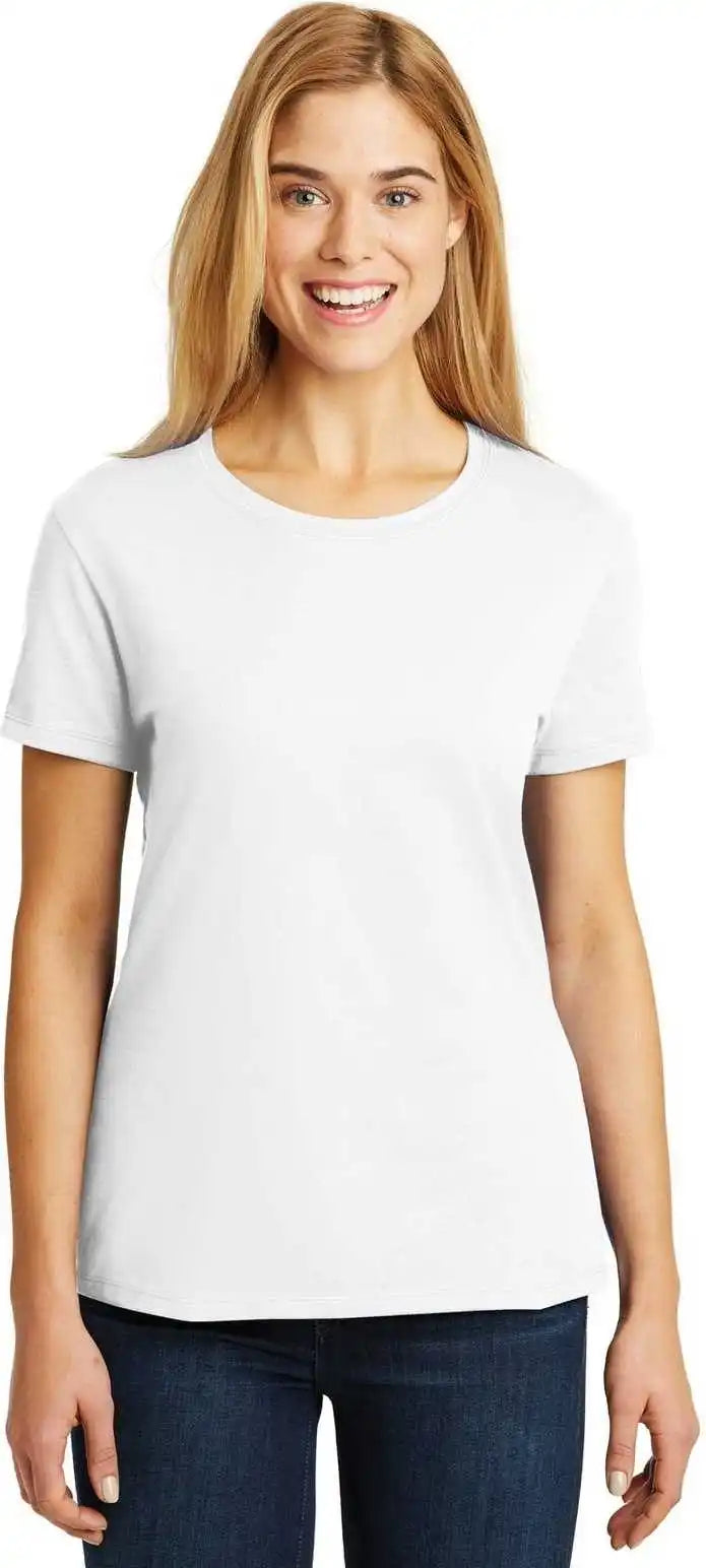 Hanes Sl04 Ladies Perfect t Shirt White