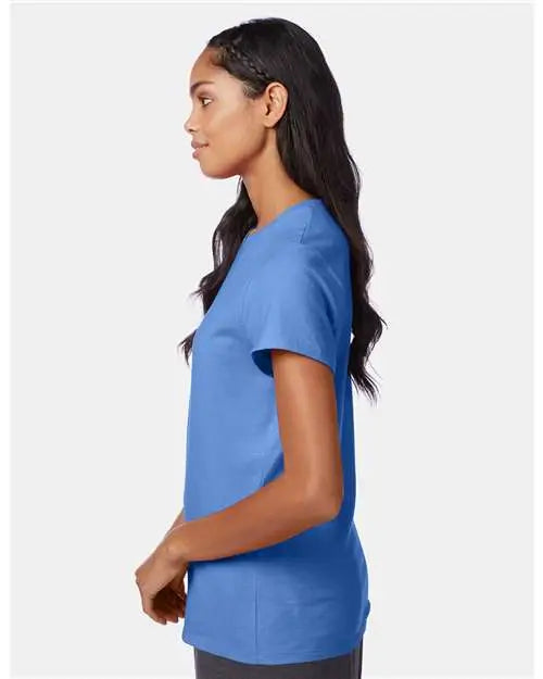 Hanes Sl04 Perfect-t Women’s T-shirt - Carolina Blue