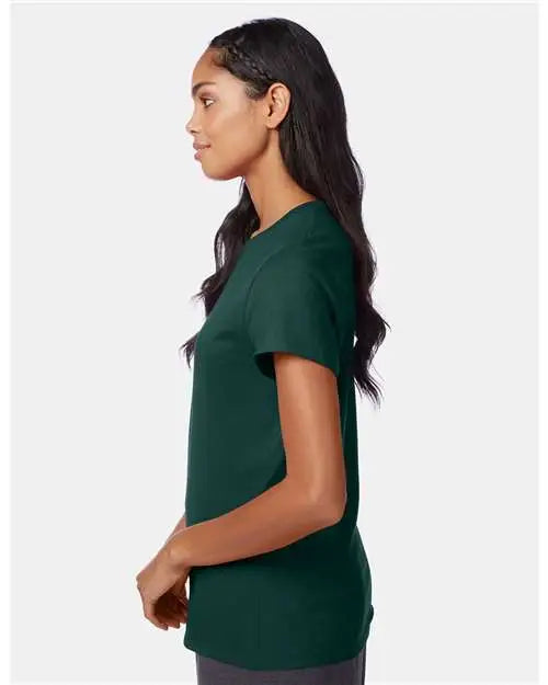 Hanes Sl04 Perfect-t Women’s T-shirt - Deep Forest