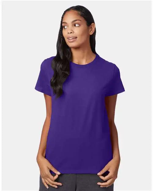 Hanes Sl04 Perfect-t Women’s T-shirt - Purple