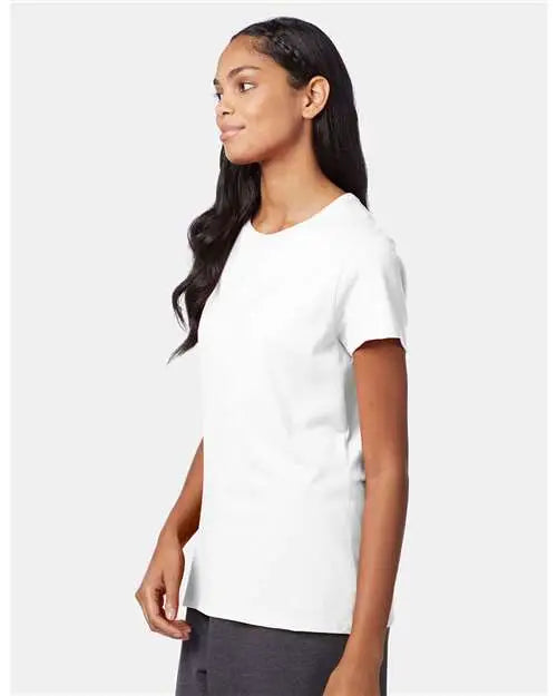 Hanes Sl04 Perfect-t Women’s T-shirt - White