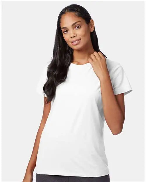 Hanes Sl04 Perfect-t Women’s T-shirt - White