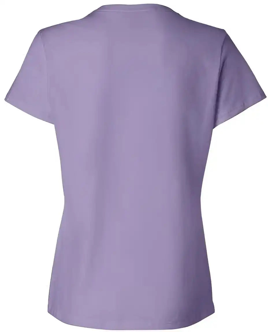 Hanes Sl04 Perfect-t Womens Short Sleeve T-shirt - Lavender