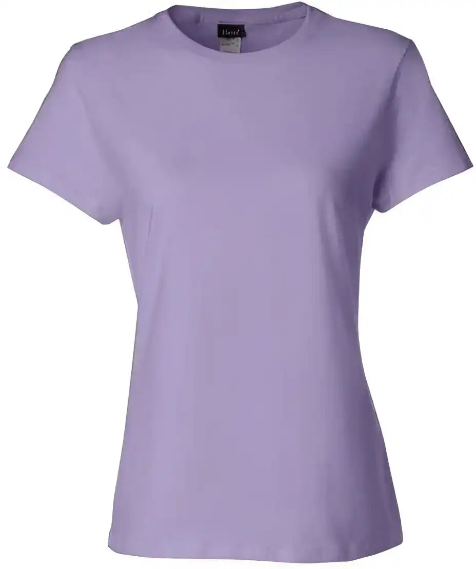 Hanes Sl04 Perfect t Womens Short Sleeve Shirt Lavender