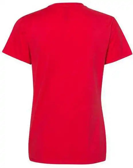 Hanes Sl04 Perfect t Womens Short Sleeve Shirt Athletic Red