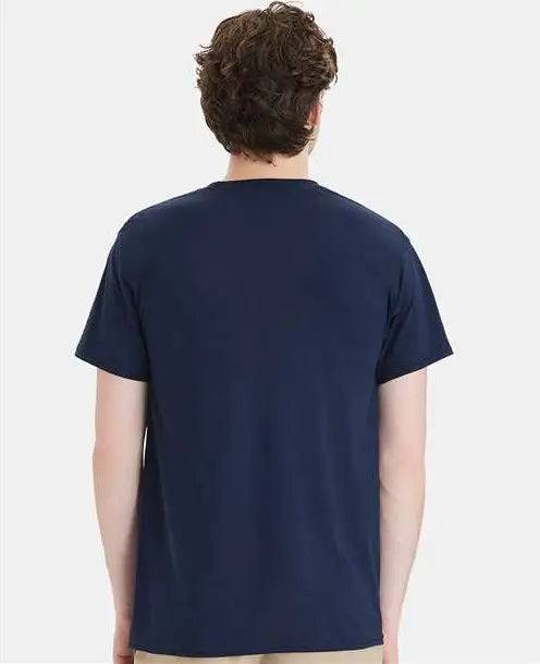 Hanes W110 Workwear Pocket T-shirt - Navy