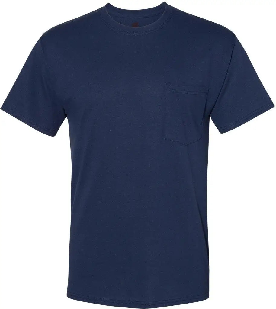 Hanes W110 Workwear Pocket T-shirt - Navy - s