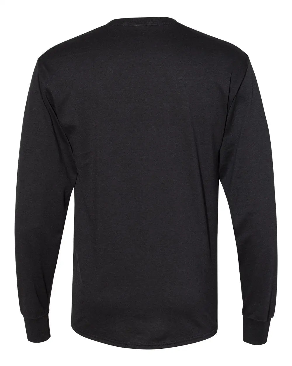 Hanes W120 Workwear Long Sleeve Pocket T-shirt - Black