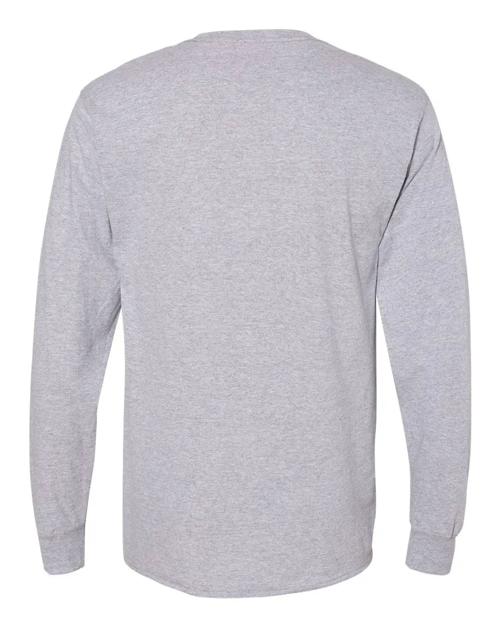 Hanes W120 Workwear Long Sleeve Pocket T-shirt - Light Steel