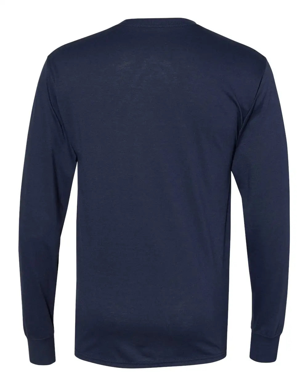 Hanes W120 Workwear Long Sleeve Pocket T-shirt - Navy