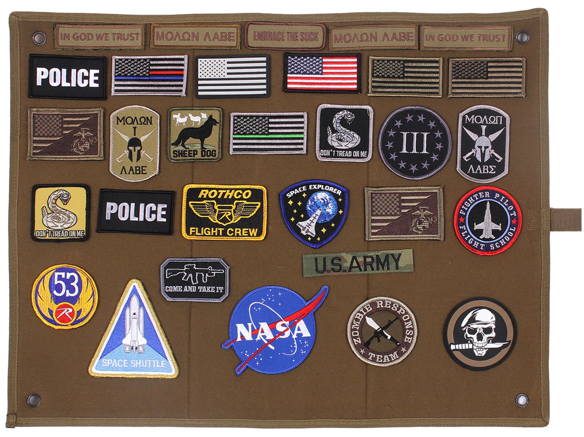 Hanging Roll-up Morale Patch Board