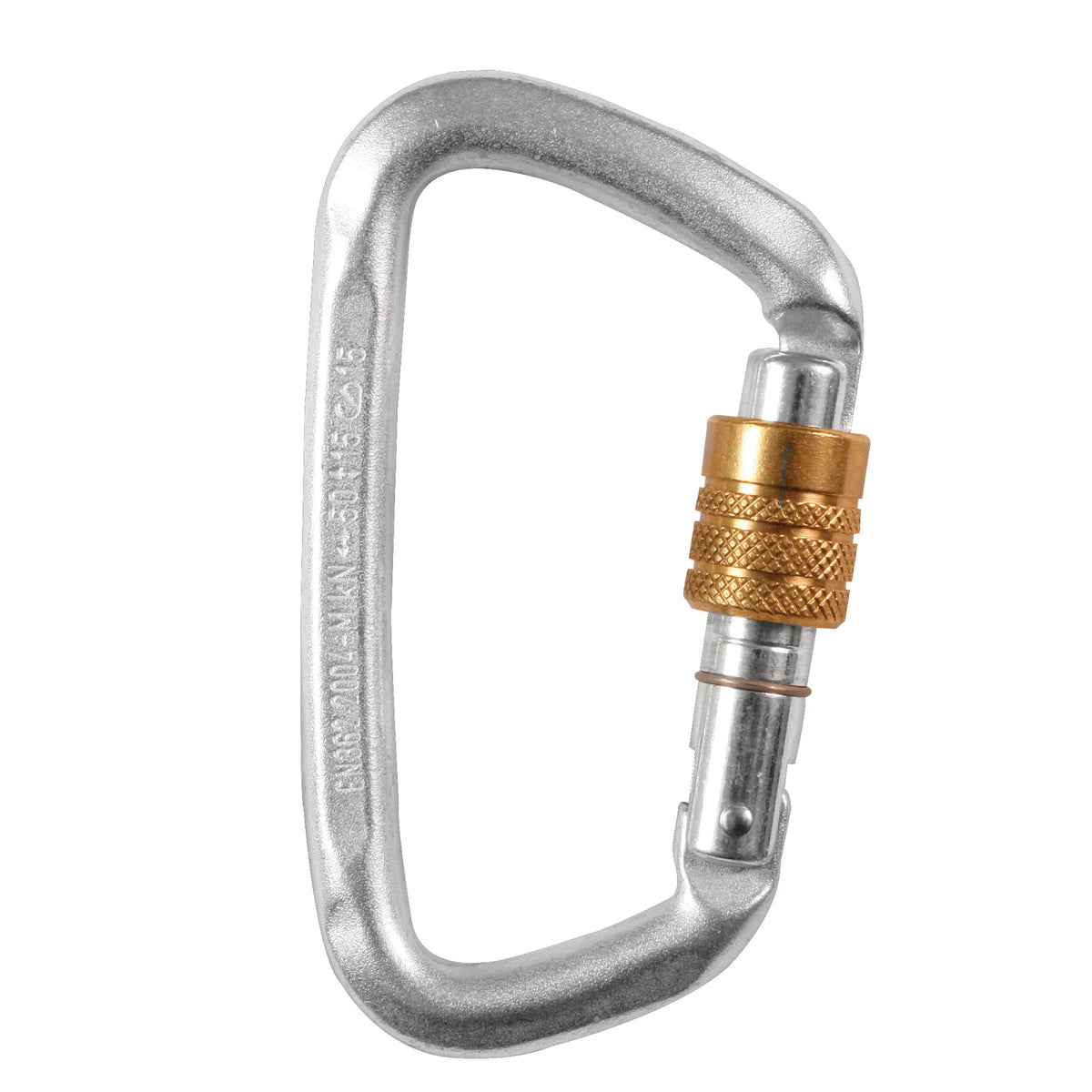 Hard Steel Modified d Key Screw Gate Carabiner