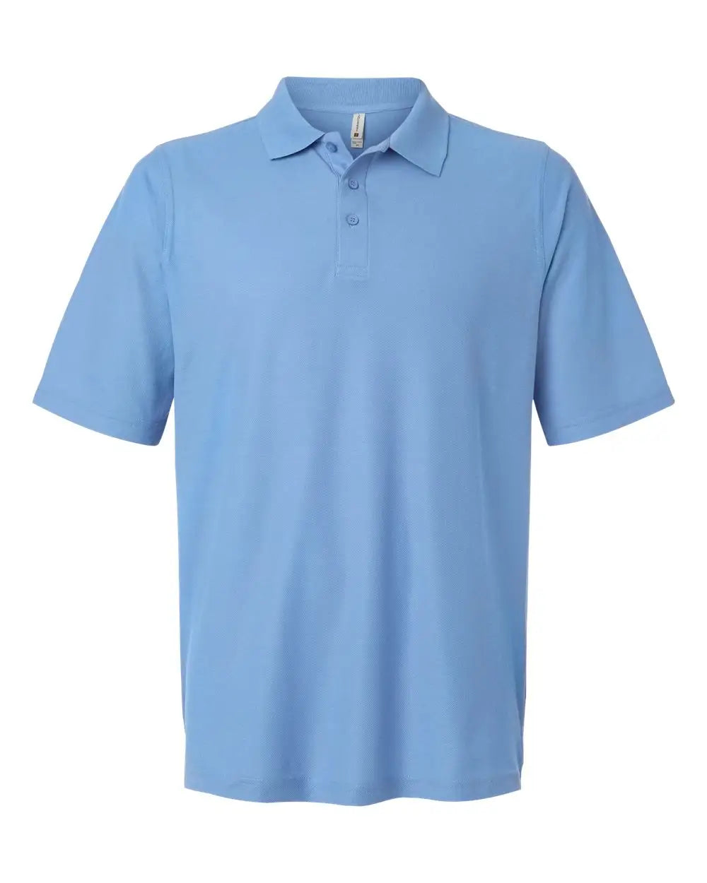Harriton M105h Men’s Maverick Cvc Pique Polo - M105 - Light College Blue - Adult s