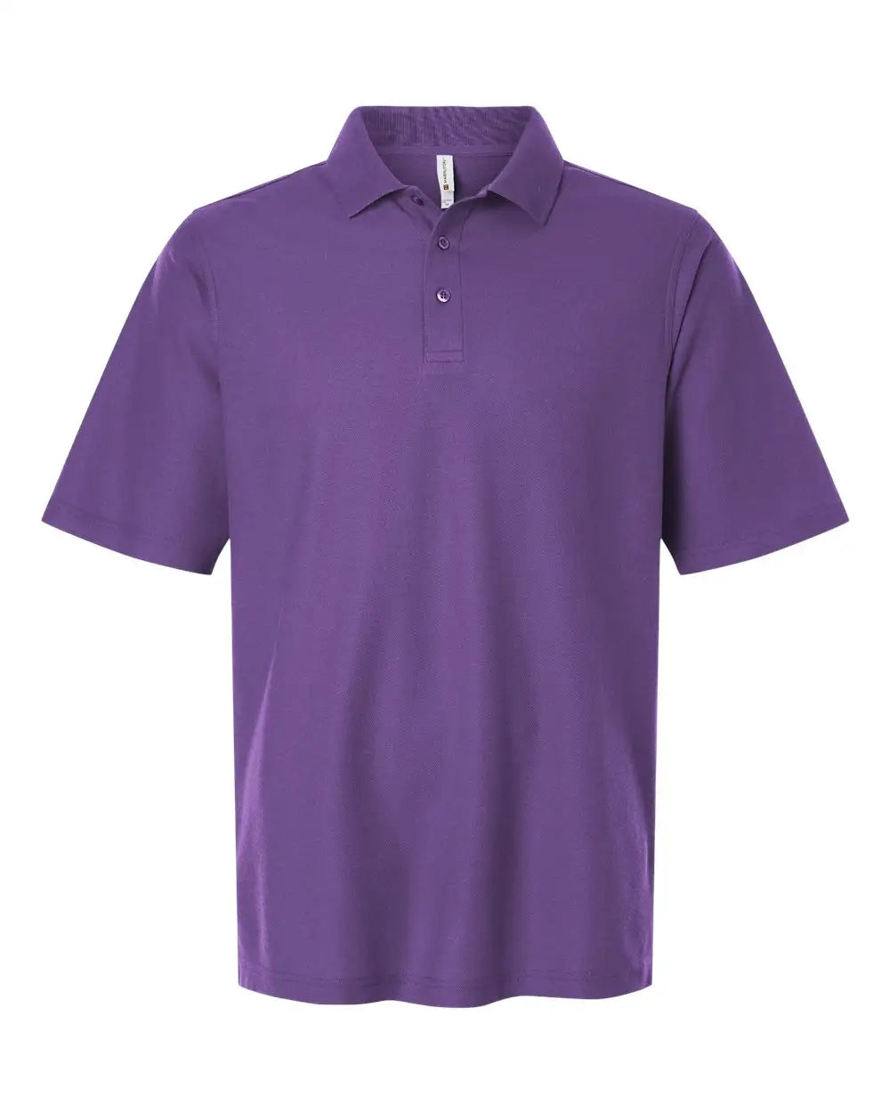 Harriton M105h Men’s Maverick Cvc Pique Polo - M105 - Team Purple - Adult s