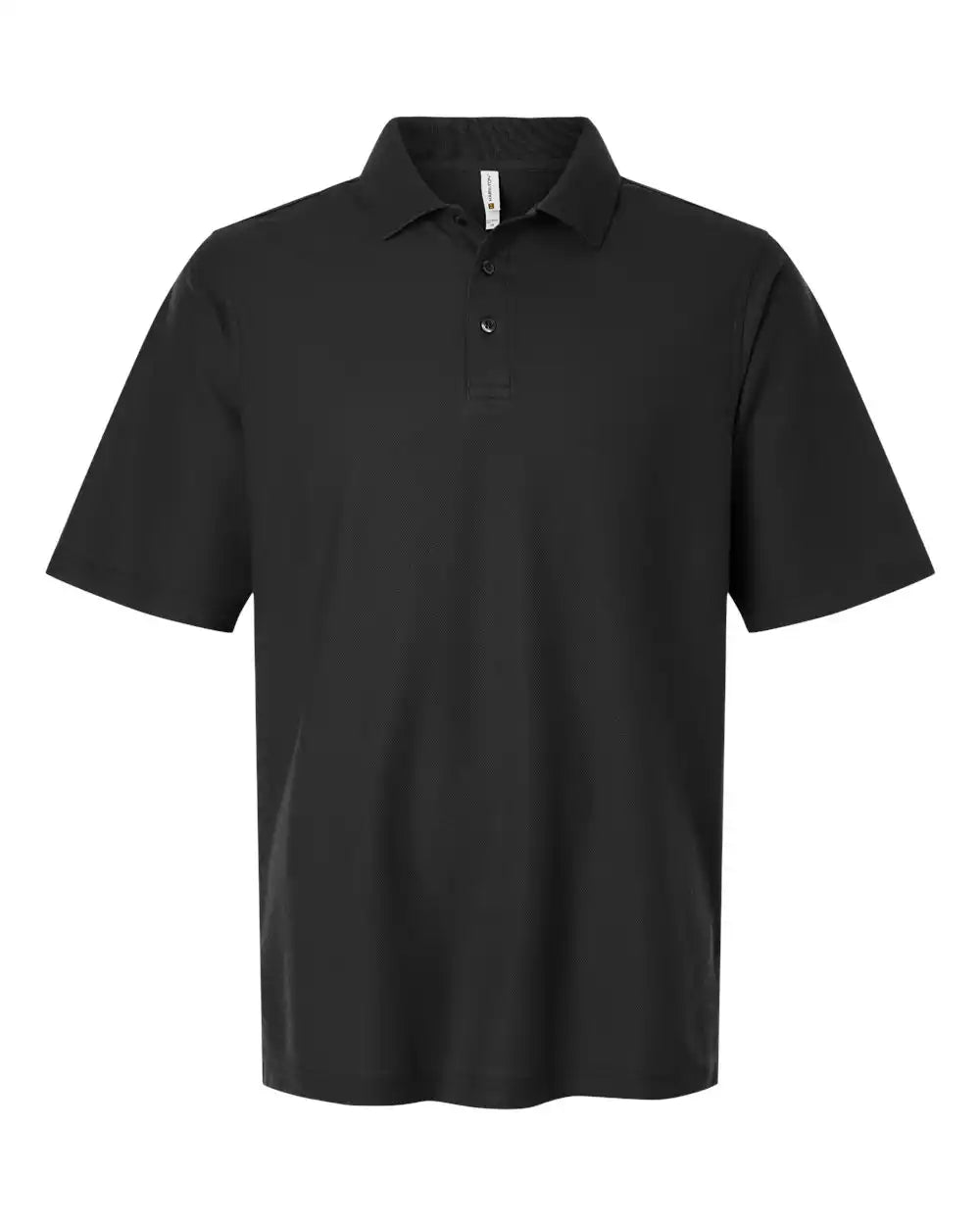 Harriton M105t Men’s Tall Maverick Cvc Pique Polo - Black - 5xlt