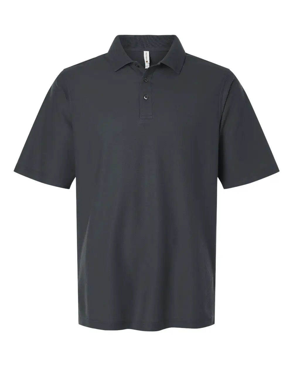 Harriton M105t Men’s Tall Maverick Cvc Pique Polo - Dark Charcoal
