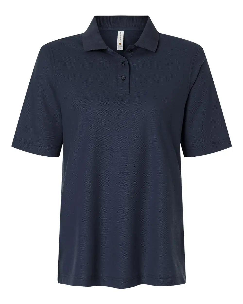 Harriton M105w Women’s Maverick Cvc Pique Polo - Dark Navy - Ladies Xs