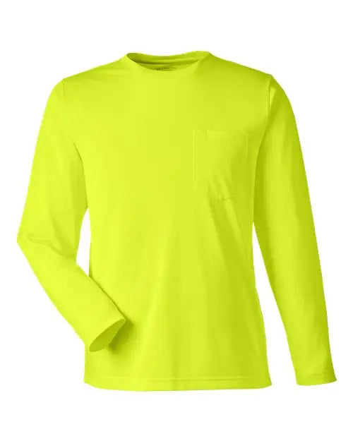 Harriton M118l Unisex Charge Snag and Soil Protect Long Sleeve T-shirt - Safety Yellow