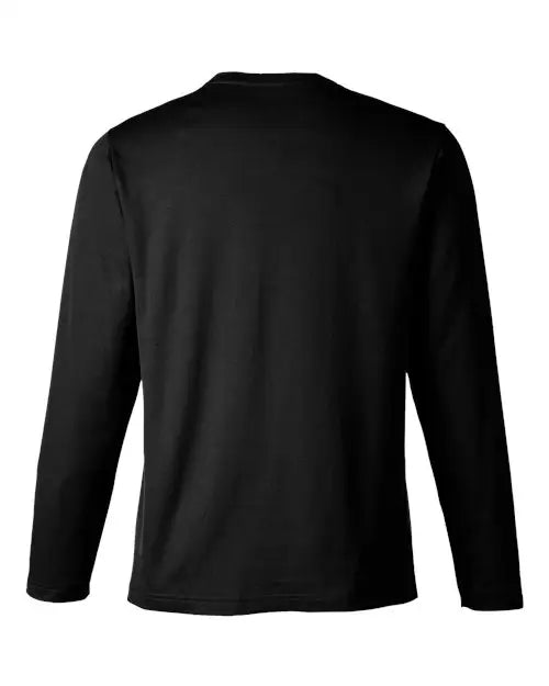 Harriton M118l Unisex Charge Snag and Soil Protect Long Sleeve T-shirt - Black