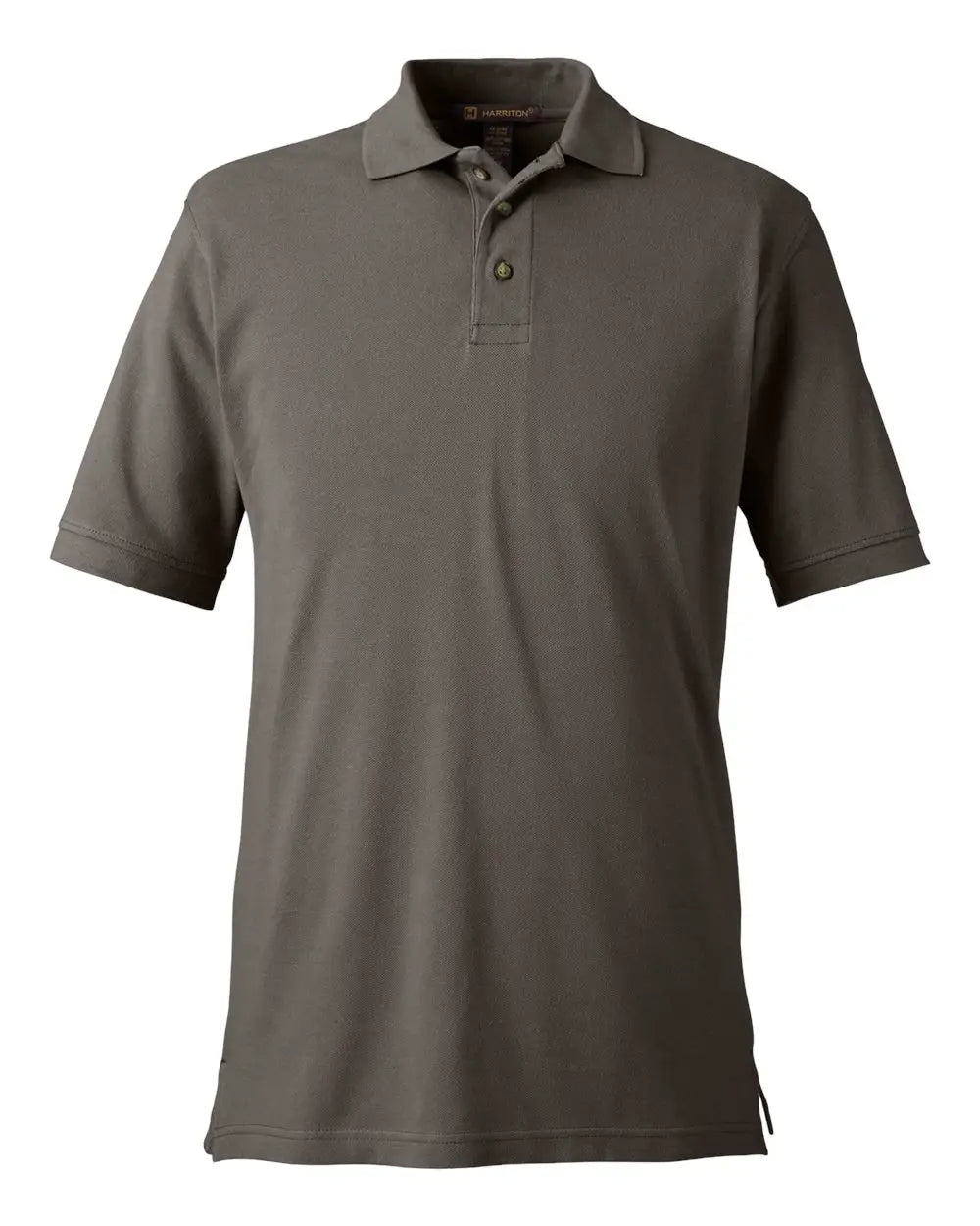 Harriton M200 Men’s Pique Polo - Charcoal