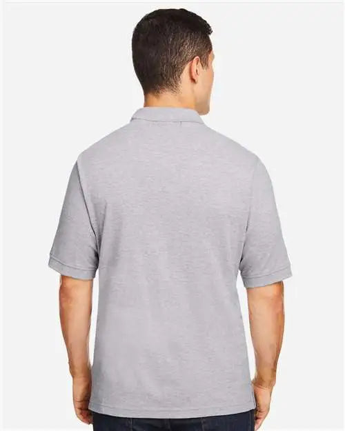Harriton M200 Men’s Pique Polo - Grey Heather
