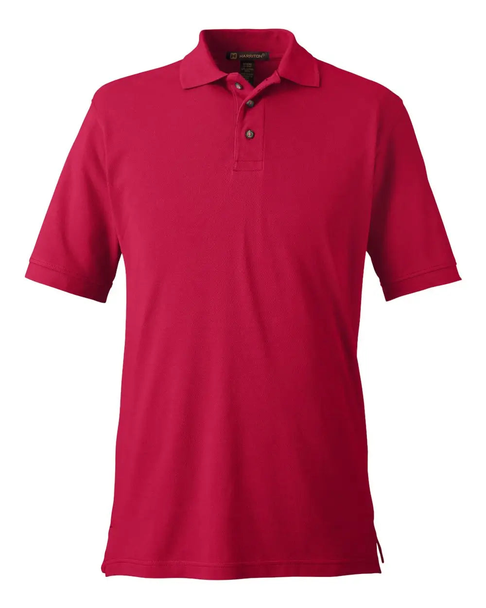 Harriton M200 Men’s Pique Polo - Red