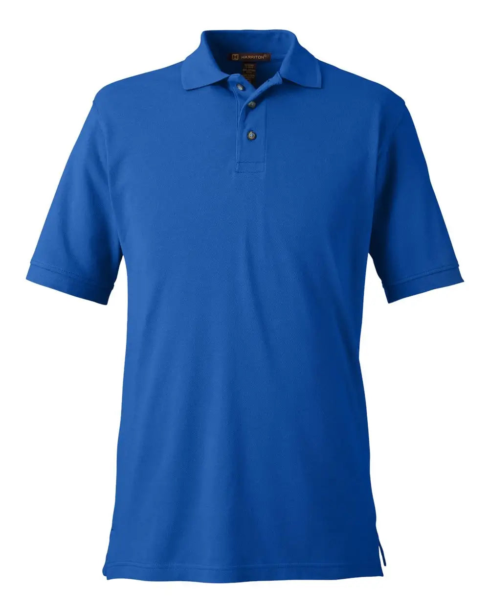 Harriton M200 Men’s Pique Polo - True Royal
