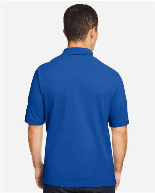 Harriton M200 Men’s Pique Polo - True Royal