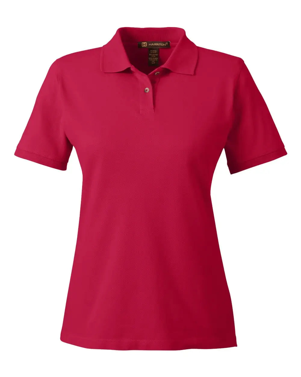 Harriton M200w Women’s Cotton Polo - Red