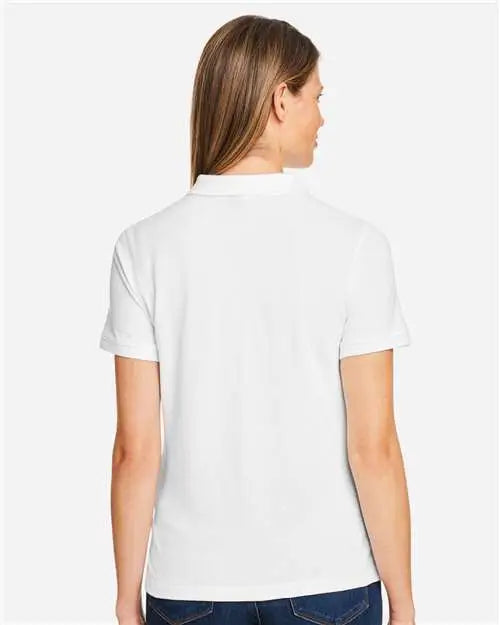 Harriton M200w Women’s Cotton Polo - White