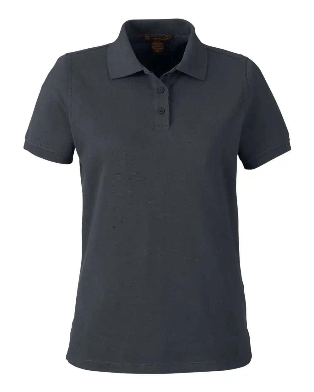 Harriton M205w Women’s Valiant Cotton Snag Protect Polo - Dark Charcoal - Xs