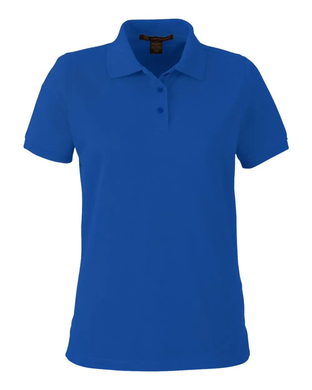 Harriton M205w Women’s Valiant Cotton Snag Protect Polo - True Royal - Ladies Xs