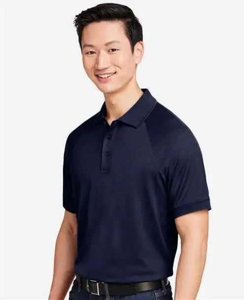 Harriton M208 Men’s Charge Snag and Soil Protect Polo - Dark Navy