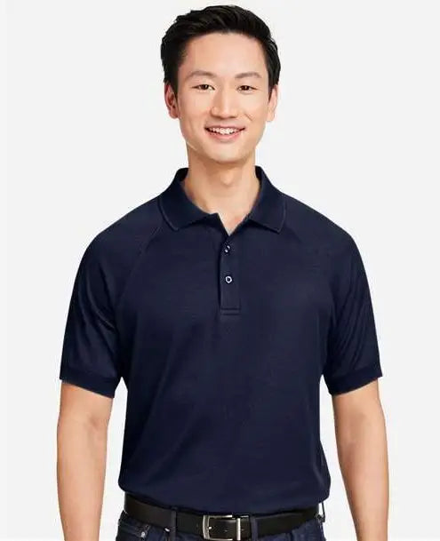 Harriton M208 Men’s Charge Snag and Soil Protect Polo - Dark Navy