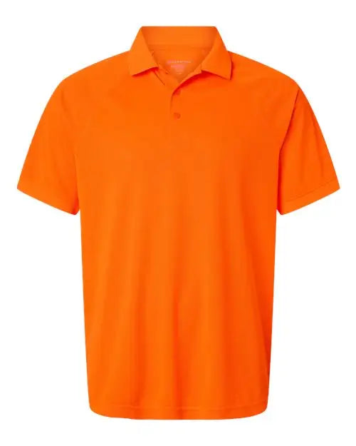 Harriton M208 Men’s Charge Snag and Soil Protect Polo - Safety Orange