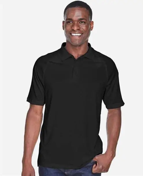 Harriton M211 Men’s Advantage Tactical Performance Polo - Black