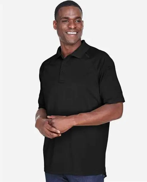 Harriton M211 Men’s Advantage Tactical Performance Polo - Black