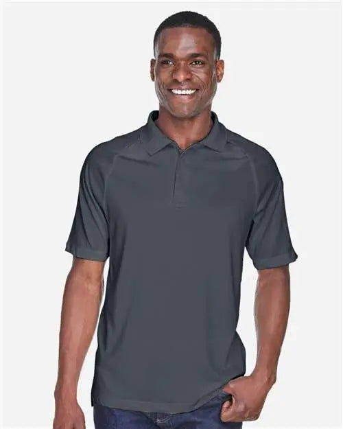 Harriton M211 Men’s Advantage Tactical Performance Polo - Dark Charcoal