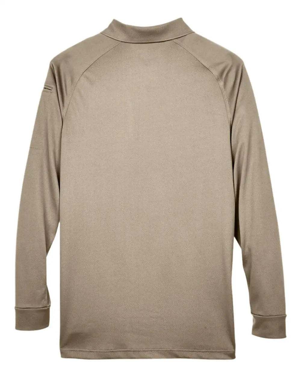 Harriton M211l Men’s Advantage Long Sleeve Tactical Polo - Desert Khaki
