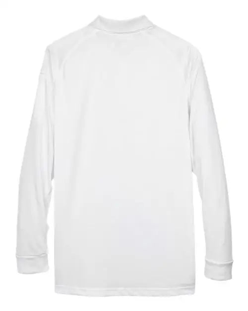 Harriton M211l Men’s Advantage Long Sleeve Tactical Polo - White