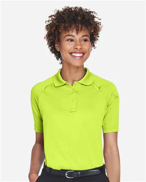 Harriton M211w Women’s Advantage Tactical Polo - Safety Yellow