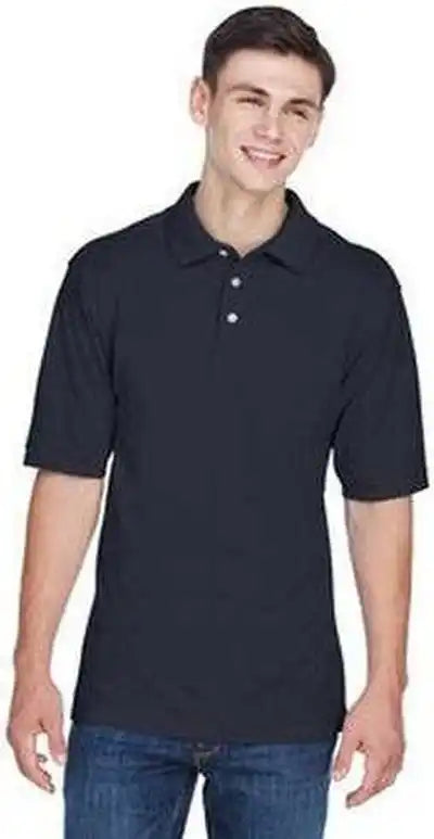 Harriton M265 Men’s 56 Oz Easy Blend Polo - Navy
